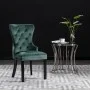 Dining chairs 4 units dark green velvet by vidaXL, dining chairs - Ref: Foro24-3055875, Price: 758,40 €, Discount: %