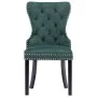 Dining chairs 4 units dark green velvet by vidaXL, dining chairs - Ref: Foro24-3055875, Price: 758,40 €, Discount: %