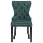 Sillas de comedor 4 unidades terciopelo verde oscuro de vidaXL, Sillas de comedor - Ref: Foro24-3055875, Precio: 777,74 €, De...