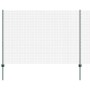 Reja con postes Verde 1.5 x 10 m Acero