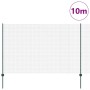 Reja con postes Verde 1.5 x 10 m Acero