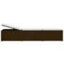 Gartenliegen und Tisch 3 Stück braunes synthetisches Rattan von vidaXL, Liegen - Ref: Foro24-3057663, Preis: 311,13 €, Rabatt: %