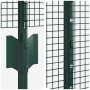 Reja con postes Verde 1.5 x 10 m Acero