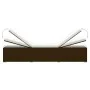 Gartenliegen und Tisch 3 Stück braunes synthetisches Rattan von vidaXL, Liegen - Ref: Foro24-3057663, Preis: 311,13 €, Rabatt: %