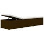 Gartenliegen und Tisch 3 Stück braunes synthetisches Rattan von vidaXL, Liegen - Ref: Foro24-3057663, Preis: 315,30 €, Rabatt: %