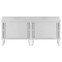 Arbeitstische Schiebetüren 2 Stück Stahl 200x50x(95-97)cm von vidaXL, Wiederherstellung - Ref: Foro24-3055902, Preis: 477,68 ...