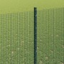 Reja con postes Verde 1.6 x 10 m Acero
