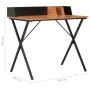 Schwarzer und brauner Schreibtisch 80x50x84 cm von vidaXL, Schreibtische - Ref: Foro24-20274, Preis: 77,14 €, Rabatt: %