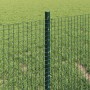 Reja con postes Verde 0.4 x 25 m Acero