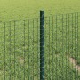 Reja con postes Verde 0.4 x 25 m Acero