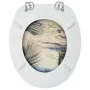 Toilet seats with lid 2 units MDF beach design by vidaXL, Toilet and bidet seats - Ref: Foro24-3056410, Price: 77,37 €, Disco...