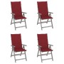 Reclining garden chairs 4 pcs solid acacia wood cushions by vidaXL, Garden chairs - Ref: Foro24-3065386, Price: 325,70 €, Dis...