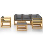 Garden furniture 8 pcs cushions solid acacia wood by vidaXL, Garden sets - Ref: Foro24-3057614, Price: 842,92 €, Discount: %