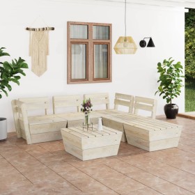 Palettenmöbel für den Garten 6 Stück imprägniertes Tannenholz von vidaXL, Gartensets - Ref: Foro24-3063722, Preis: 367,31 €, ...