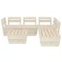 Pallet furniture for garden, 6 pieces made of impregnated fir wood. by vidaXL, Garden sets - Ref: Foro24-3063722, Price: 352,...
