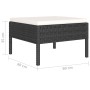6-teiliges Gartenmöbel-Set und schwarze Kissen aus synthetischem Rattan von vidaXL, Gartensets - Ref: Foro24-3056986, Preis: ...