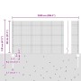 Reja con postes Verde 0.8 x 25 m Acero