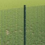 Reja con postes Verde 1 x 25 m Acero