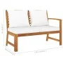 Garden furniture 4 pcs cream cushions solid acacia wood by vidaXL, Garden sets - Ref: Foro24-3057769, Price: 529,88 €, Discou...