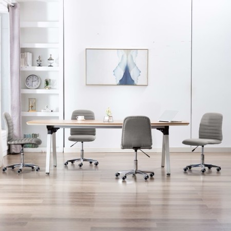 Dining chairs 4 units light gray fabric by vidaXL, dining chairs - Ref: Foro24-3056530, Price: 219,72 €, Discount: %
