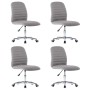 Dining chairs 4 units light gray fabric by vidaXL, dining chairs - Ref: Foro24-3056530, Price: 219,72 €, Discount: %