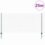 Reja con postes Verde 1.2 x 25 m Acero