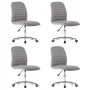 Sillas de comedor 4 unidades tela gris claro de vidaXL, Sillas de comedor - Ref: Foro24-3056530, Precio: 217,10 €, Descuento: %
