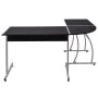 Schwarzer L-förmiger Eck-Schreibtisch von vidaXL, Schreibtische - Ref: Foro24-20132, Preis: 80,54 €, Rabatt: %