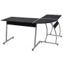 Schwarzer L-förmiger Eck-Schreibtisch von vidaXL, Schreibtische - Ref: Foro24-20132, Preis: 80,54 €, Rabatt: %