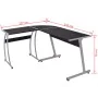 Schwarzer L-förmiger Eck-Schreibtisch von vidaXL, Schreibtische - Ref: Foro24-20132, Preis: 80,54 €, Rabatt: %