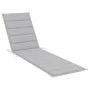 Lounger with solid teak wood table and cushion by vidaXL, Loungers - Ref: Foro24-3063022, Price: 306,47 €, Discount: %
