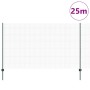 Reja con postes Verde 1.4 x 25 m Acero