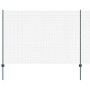 Reja con postes Verde 1.5 x 25 m Acero