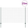 Reja con postes Verde 1.5 x 25 m Acero