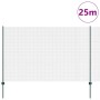 Reja con postes Verde 1.6 x 25 m Acero