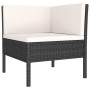 Garden furniture set 6 pieces and black synthetic rattan cushions by vidaXL, Garden sets - Ref: Foro24-3056962, Price: 467,68...