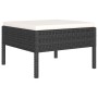 Set mit 6 Gartenmöbeln und Kissen Kunstrattan schwarz von vidaXL, Gartensets - Ref: Foro24-3056962, Preis: 467,68 €, Rabatt: %
