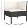Garden furniture set 6 pieces and black synthetic rattan cushions by vidaXL, Garden sets - Ref: Foro24-3056962, Price: 461,43...