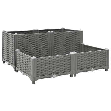 Blumenbeet aus Polypropylen 80x80x38 cm von vidaXL, Töpfe und Pflanzgefäße - Ref: Foro24-153301, Preis: 64,54 €, Rabatt: %