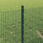Reja con postes Verde 0.4 x 50 m Acero