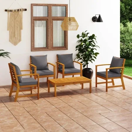 Gartenmöbel 5 Stück Kissen aus massivem Akazienholz von vidaXL, Gartensets - Ref: Foro24-3057791, Preis: 424,93 €, Rabatt: %