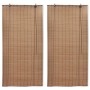 Bamboo roller blind 2 units brown 120x220 cm by vidaXL, Blinds and blinds - Ref: Foro24-3057520, Price: 63,62 €, Discount: %