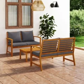 Garden furniture 3 pcs cushions solid acacia wood by vidaXL, Garden sets - Ref: Foro24-3057789, Price: 429,77 €, Discount: %