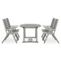 5-piece solid acacia wood dining set for garden in gray color. by vidaXL, Garden sets - Ref: Foro24-3057907, Price: 540,40 €,...