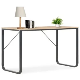 Computertisch aus Eiche und Schwarz, 120 x 60 x 73 cm von vidaXL, Schreibtische - Ref: Foro24-20252, Preis: 120,98 €, Rabatt: %