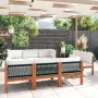 Gartenmöbel 9 Stück cremefarbene Kissen aus massivem Akazienholz von vidaXL, Gartensets - Ref: Foro24-3057887, Preis: 967,53 ...
