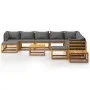 Garden furniture 12 pcs cushions solid acacia wood by vidaXL, Garden sets - Ref: Foro24-3057619, Price: 1,00 €, Discount: %