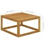 Garden furniture 6 pcs cream cushions solid acacia wood by vidaXL, Garden sets - Ref: Foro24-3057635, Price: 559,67 €, Discou...