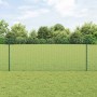 Reja con postes Verde 1 x 50 m Acero