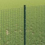 Reja con postes Verde 1 x 50 m Acero